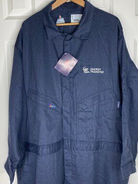 LAPCO FR Coverall 4XL 60R Navy Flame Resistant 88/12 Blend GOCD6NY CAT2 2112 NWT
